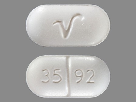 3592 V: Apap 500 mg / Hydrocodone Bitartrate 5 mg Oral Tablet