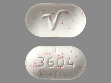 3604 V: (0603-3890) Hydrocodone Bitartrate and Acetaminophen Oral Tablet by Medsource Pharmaceticals