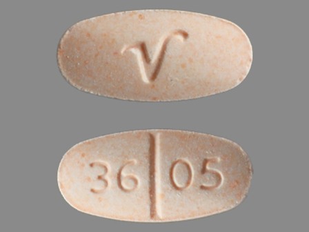 3605 V: (0603-3891) Apap 325 mg / Hydrocodone Bitartrate 7.5 mg Oral Tablet by American Health Packaging