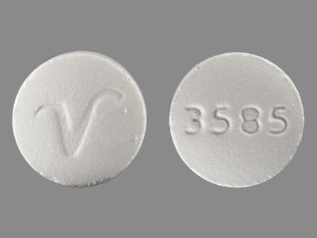 3585 V: Hydrocodone Bitartrate 7.5 mg / Ibuprofen 200 mg Oral Tablet