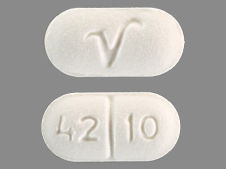 42 10 V: (0603-4210) Lisinopril 5 mg Oral Tablet by Qualitest Pharmaceuticals