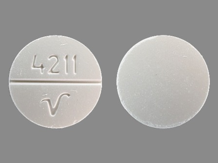 4211 V: (0603-4485) Methocarbamol 500 mg Oral Tablet by Qualitest Pharmaceuticals