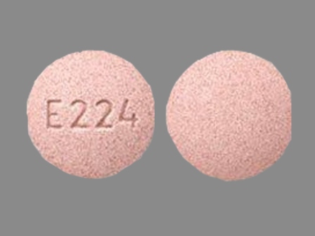 E224: (0603-4654) Montelukast 5 mg (As Montelukast Sodium 5.2 mg) Chewable Tablet by Qualitest Pharmaceuticals
