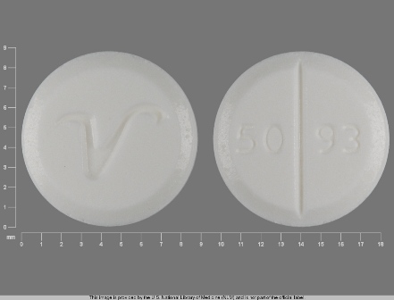 5093 V: (0603-5338) Prednisone 10 mg Oral Tablet by Proficient Rx Lp