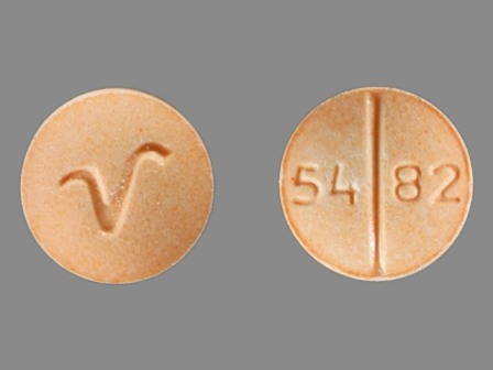 54 82 V: (0603-5482) Propranolol Hydrochloride 10 mg Oral Tablet by Direct Rx