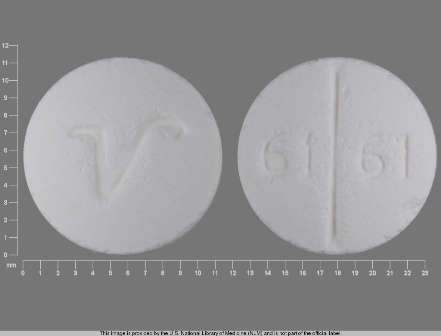 61 61 V: (0603-6161) Trazodone Hydrochloride 100 mg Oral Tablet, Film Coated by Remedyrepack Inc.