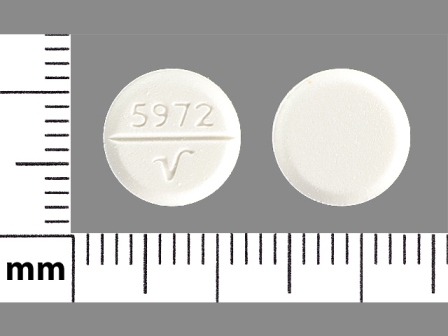 5972 V: (0603-6241) Trihexyphenidyl Hydrochloride 5 mg Oral Tablet by American Health Packaging