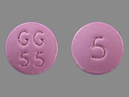 GG55 5: (0781-1034) Trifluoperazine Hydrochloride 5 mg Oral Tablet, Film Coated by Sandoz Inc