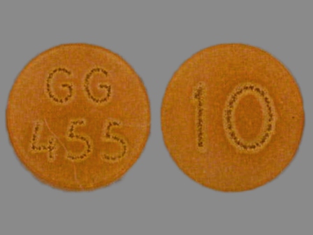 GG455 10: (0781-1715) Chlorpromazine Hydrochloride 10 mg Oral Tablet by American Health Packaging