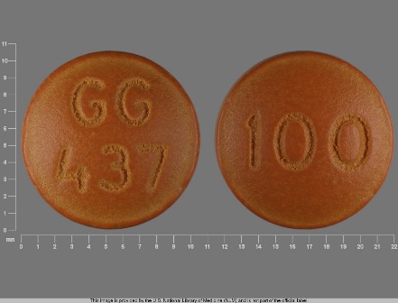 GG437 100: (0781-1718) Chlorpromazine Hydrochloride 100 mg Oral Tablet by Ncs Healthcare of Ky, Inc Dba Vangard Labs