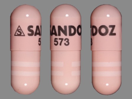 S SANDOZ 573: (0781-2273) Amlodipine (As Amlodipine Besylate) 5 mg / Benazepril Hydrochloride 20 mg Oral Capsule by Sandoz Inc