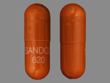 SANDOZ 620: (0781-2616) Rivastigmine 4.5 mg (As Rivastigmine Tartrate 7.2 mg) Oral Capsule by Sandoz Inc