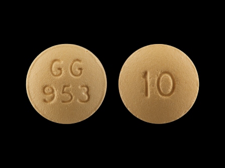 GG953 10: (0781-5021) Prochlorperazine (As Prochlorperazine Maleate) 10 mg Oral Tablet by Sandoz Inc