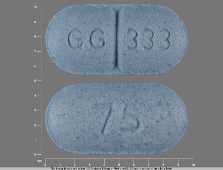 75 GG 333: (0781-5182) Levothyroxine Sodium 75 Mcg Oral Tablet by Sandoz Inc.