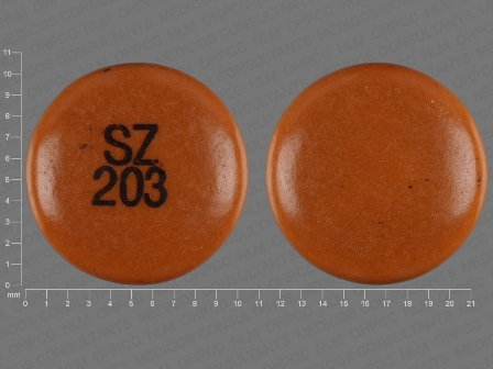 SZ 203: (0781-5915) Chlorpromazine Hydrochloride 50 mg Oral Tablet by Remedyrepack Inc.