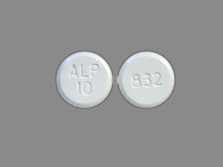 ALP 10 832: (0832-0044) Amlodipine (As Amlodipine Besylate) 10 mg Oral Tablet by Upsher-smith Laboratories, Inc.