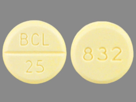 BCL 25 832: (0832-0512) Bethanechol Chloride 25 mg Oral Tablet by Avera Mckennan Hospital
