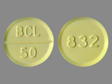 BCL 50 832: (0832-0513) Bethanechol Chloride 50 mg Oral Tablet by Upsher-smith Laboratories, Inc.