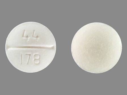 44 178: Pseudoephedrine Hydrochloride 60 mg / Triprolidine Hydrochloride 2.5 mg Oral Tablet