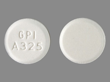 GPI A325: (0904-1982) Mapap 325 mg Oral Tablet by A-s Medication Solutions