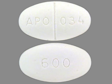 APO 034 600: (0904-5379) Gemfibrozil 600 mg/1 Oral Tablet, Film Coated by Aidarex Pharmaceuticals LLC
