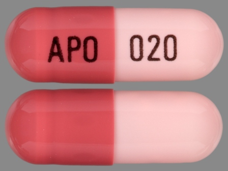 APO 020: (0904-5684) Omeprazole 20 mg Oral Capsule, Delayed Release by Cardinal Health