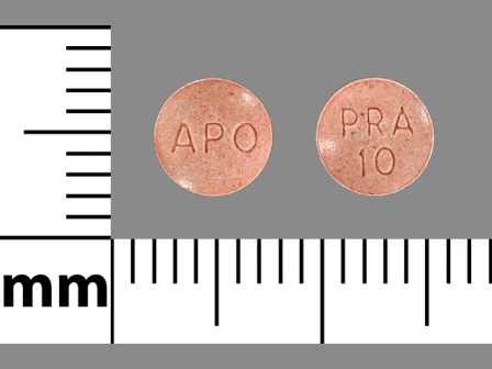APO PRA 10: (0904-5891) Pravastatin Sodium 10 mg Oral Tablet by Denton Pharma, Inc. Dba Northwind Pharmaceuticals