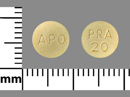 APO PRA 20: (0904-5892) Pravastatin Sodium 20 mg Oral Tablet by Lake Erie Medical Dba Quality Care Products LLC