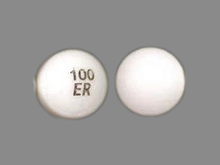 100 ER: Tramadol Hydrochloride 100 mg 24 Hr Extended Release Tablet