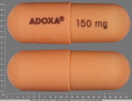 ADOXA 150mg: (10337-815) Adoxa 150 mg Oral Capsule by Pharmaderm a Division of Fougera Pharmaceuticals Inc.