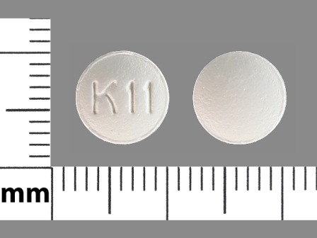 K 11: Hydroxyzine Hydrochloride 25 mg (Hydroxyzine Pamoate 42.6 mg) Oral Tablet
