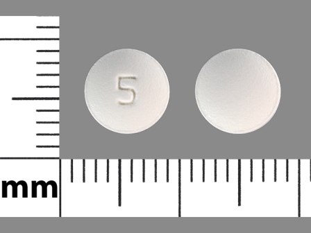 5: (13668-102) Donepezil Hydrochloride 5 mg Oral Tablet, Film Coated by A-s Medication Solutions