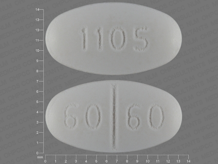 60 60 1105: (13668-105) Isosorbide Mononitrate 60 mg Oral Tablet, Extended Release by Cardinal Health