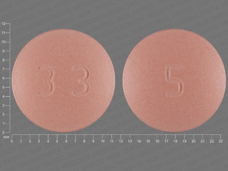 33 5: Felodipine 5 mg 24 Hr Extended Release Tablet