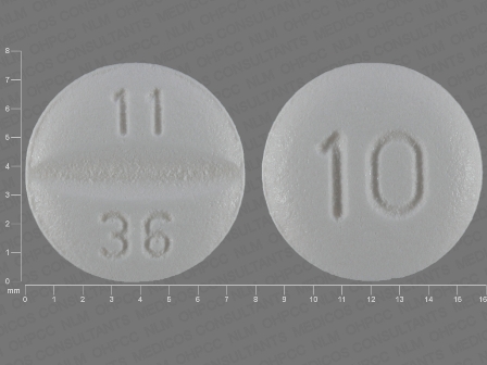 11 36: (13668-136) Escitalopram Oxalate 10 mg Oral Tablet by Blenheim Pharmacal, Inc.