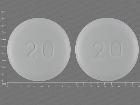 20 20: (13668-220) Aripiprazole 20 mg Oral Tablet by Remedyrepack Inc.