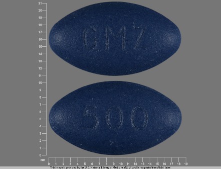GMZ 500: (13913-002) 24 Hr Glumetza 500 mg Extended Release Tablet by Physicians Total Care, Inc.