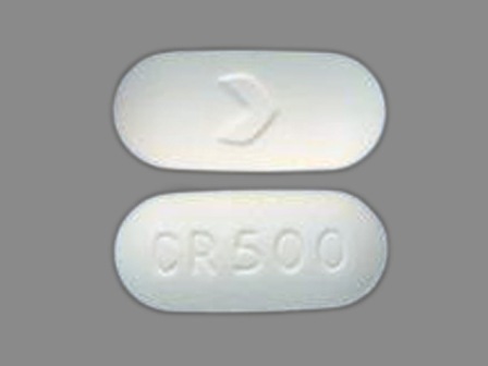 CR 500: Ciprofloxacin (As Ciprofloxacin Hydrochloride) 500 mg Oral Tablet