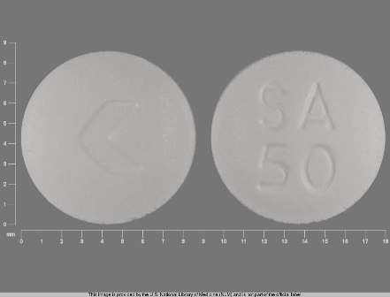 SA 50: (16252-591) Sumatriptan 50 mg (Sumatriptan Succinate 70 mg) Oral Tablet by Cobalt Laboratories
