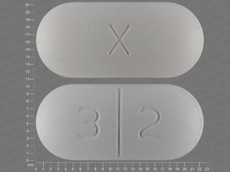 X 3 2: Amoxicillin (As Amoxicillin Trihydrate) 875 mg / Clavulanic Acid (As Clavulanate Potassium) 125 mg Oral Tablet