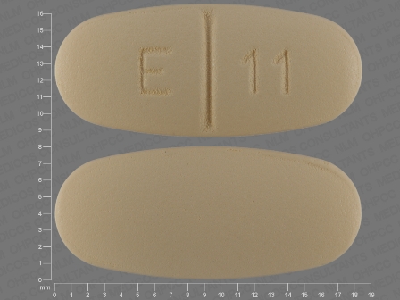 E 11: Levetiracetam 500 mg Oral Tablet