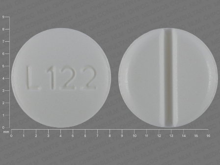 L122 white round pill Lamotrigine