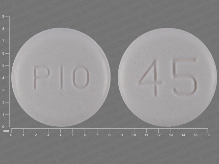 PIO 45: (16729-022) Pioglitazone Hydrochloride 45 mg Oral Tablet by Preferred Pharmaceuticals Inc.