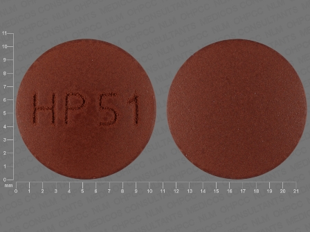 HP 51: (23155-051) Nystatin 500000 [Usp'u]/1 Oral Tablet, Coated by Bryant Ranch Prepack