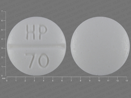 HP 70: (23155-070) Methimazole 5 mg Oral Tablet by Golden State Medical Supply Inc.