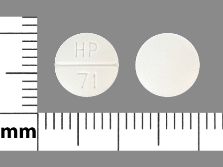 HP 71: (23155-071) Methimazole 10 mg Oral Tablet by Denton Pharma, Inc. Dba Northwind Pharmaceuticals