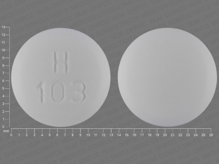 H 103: (23155-103) Metformin Hydrochloride 850 mg Oral Tablet by Bryant Ranch Prepack