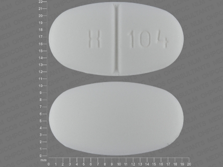 H 104: (23155-104) Metformin Hydrochloride 1000 mg Oral Tablet by Bryant Ranch Prepack