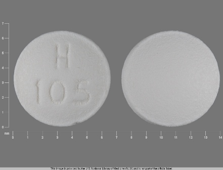 H 105: Hydroxyzine Hydrochloride 10 mg Oral Tablet