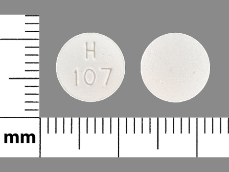 H 107: (23155-107) Hydroxyzine Hydrochloride 50 mg/1 Oral Tablet, Film Coated by Remedyrepack Inc.